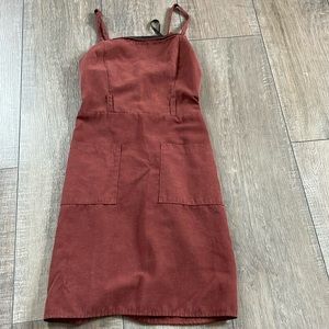 Primary Brick Red Mini Dress